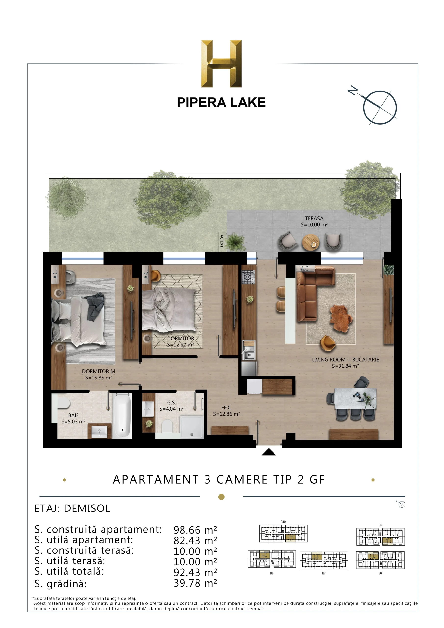 3 Camere tip 2 GF