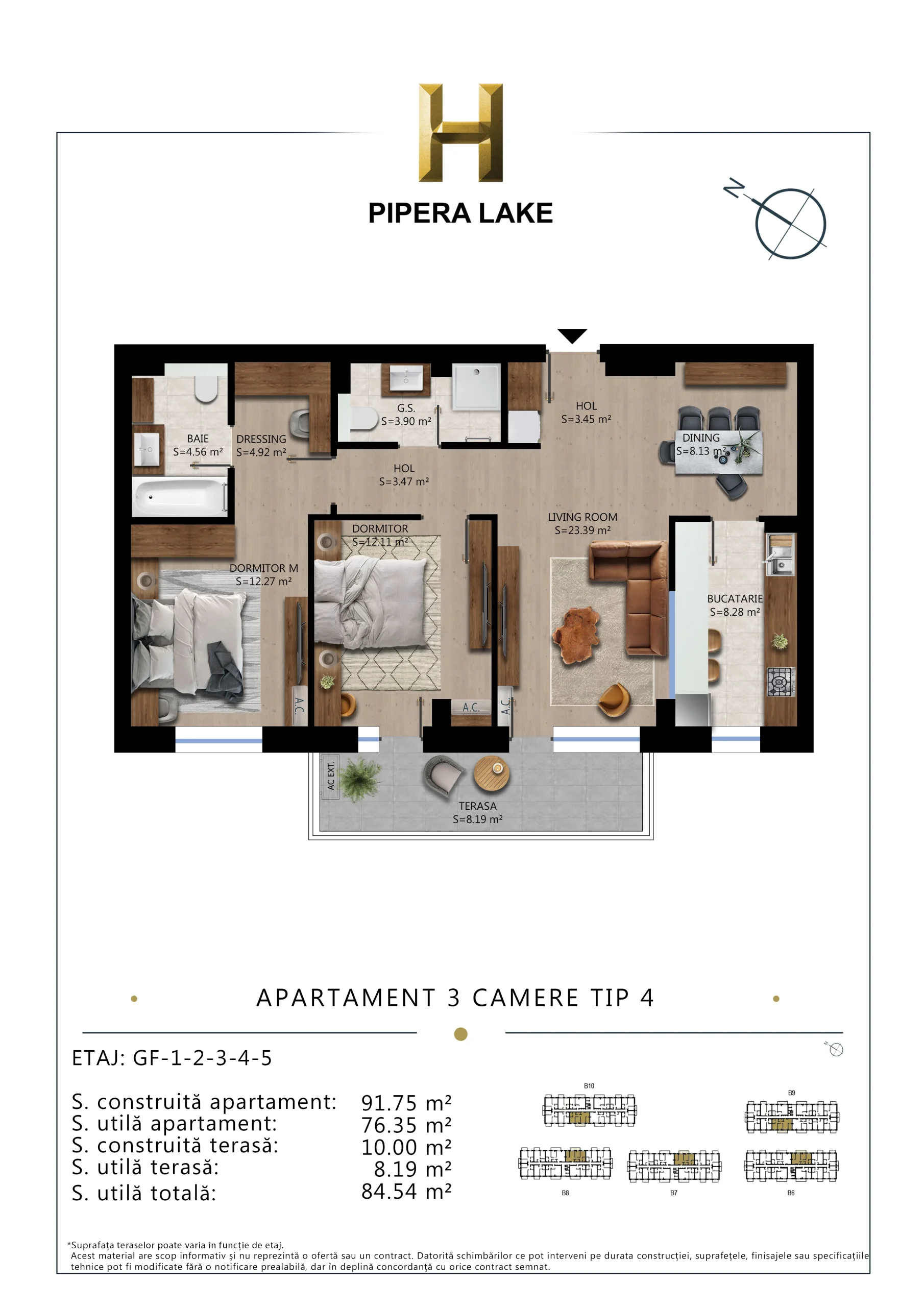 3 Camere tip 4